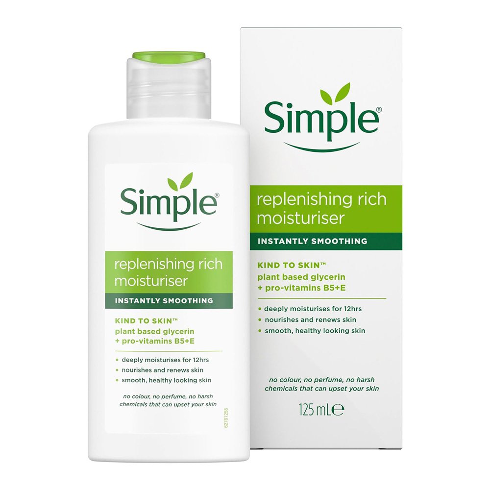 Simple	Replenishing Rich moisturiser